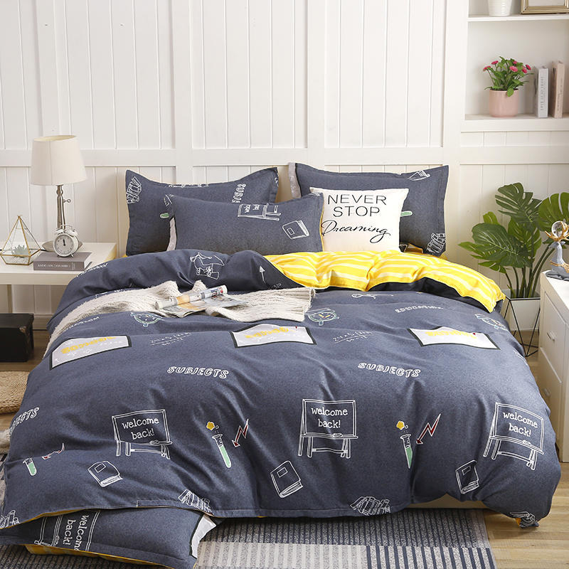 Cotton Bed Quilt Cover Set - Modern Minimalist Bedding, Multiple Sizes