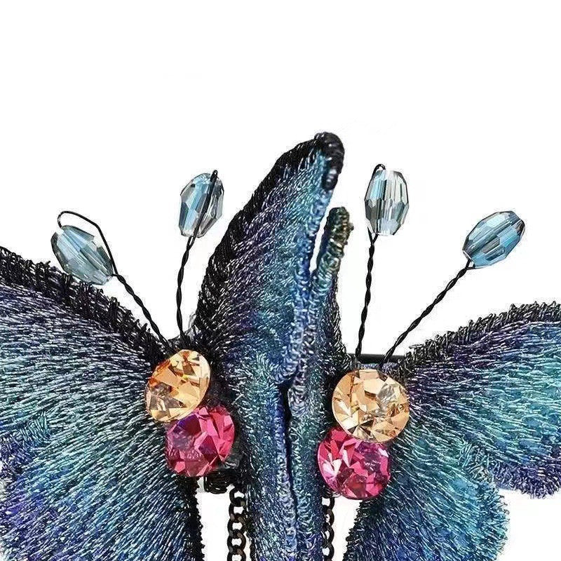 Elegant Butterfly Spring Hair Clip - Light Luxury Hair Accessories for Women
