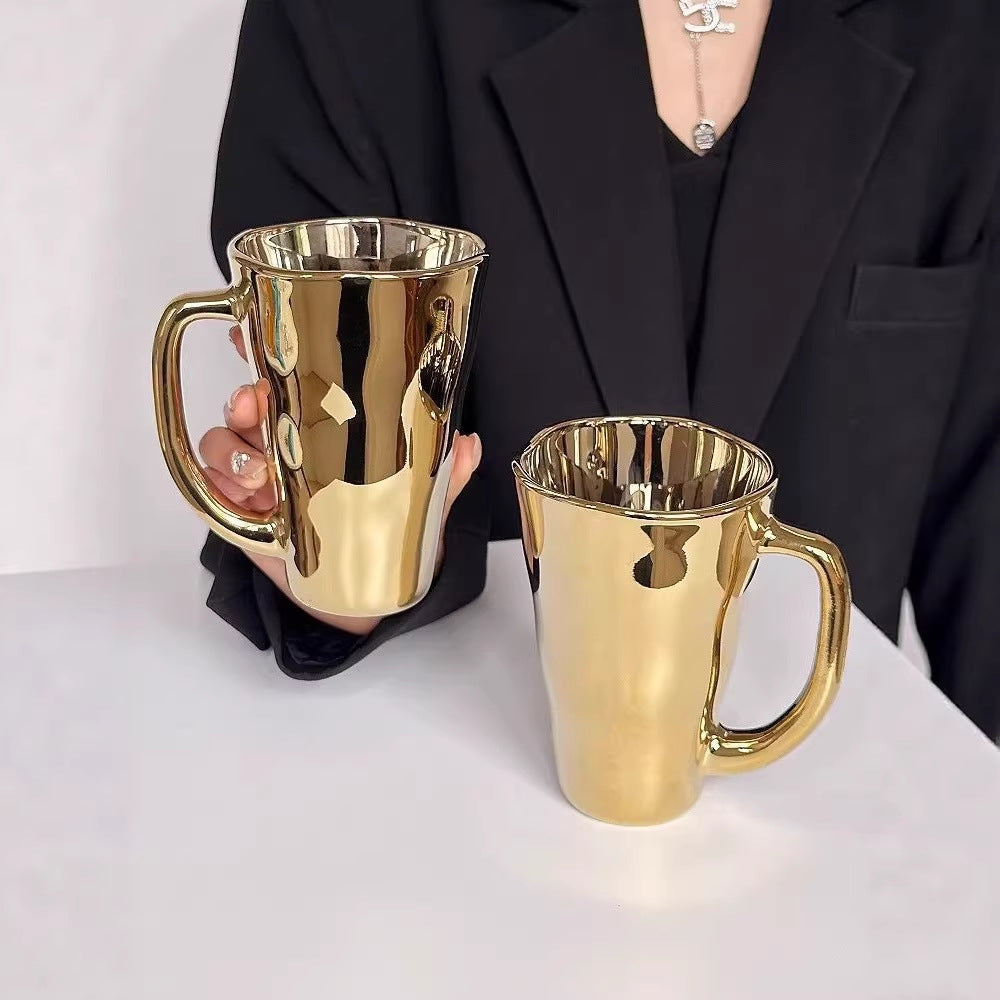 Minimalist Glass Mug 360ml - Colorful Household Drinkware Set