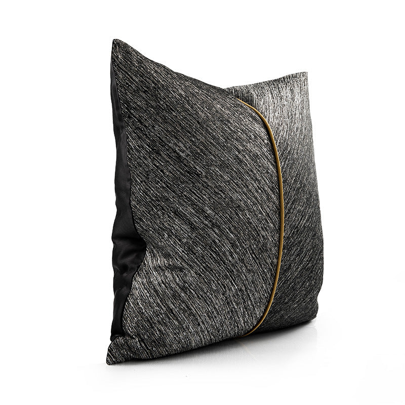 Gray 45x45cm Jacquard Pillow Cover - Chinese Style Cushion