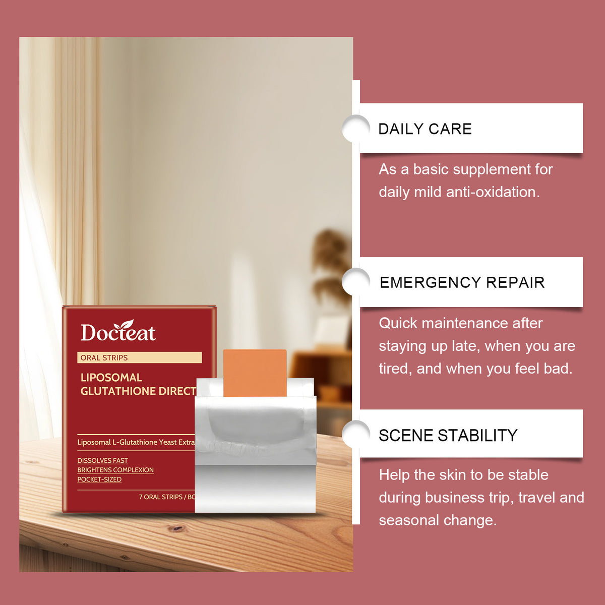 Orally Dissolving Skin Care Tablets - 7 Strips
