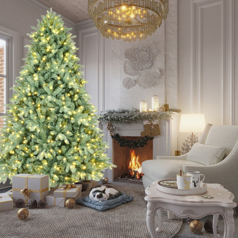 Artificial Christmas Tree - PE/PVC Mixed with Warm White LED Lights