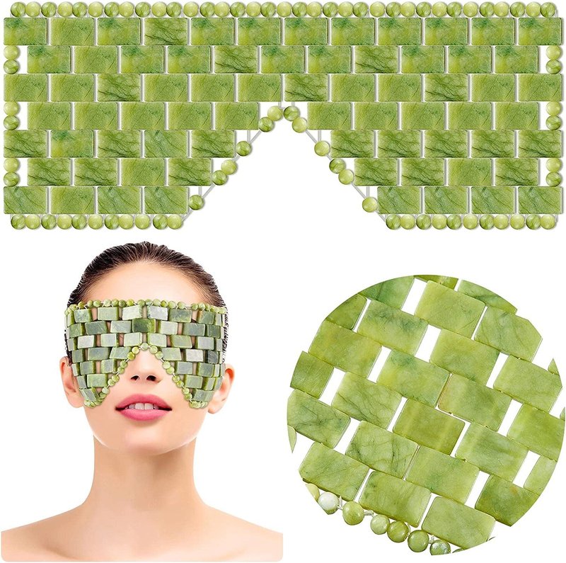 Ice Jade Eye Mask Ice Eyeshade Jade Eye Curtain for Facial Relaxation
