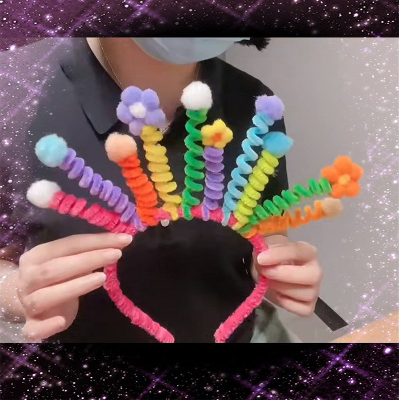 Cartoon Eye Spring Holiday Hairband Set - Colorful Hair Accessories for Kids & Adults