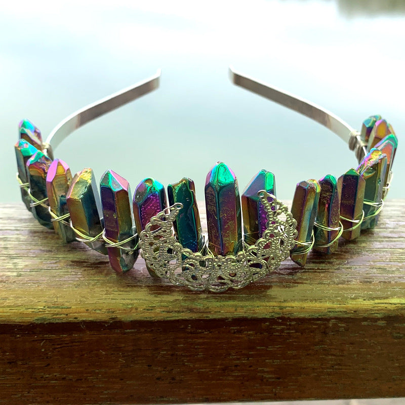 Crystal Rainbow Crown Hair Band