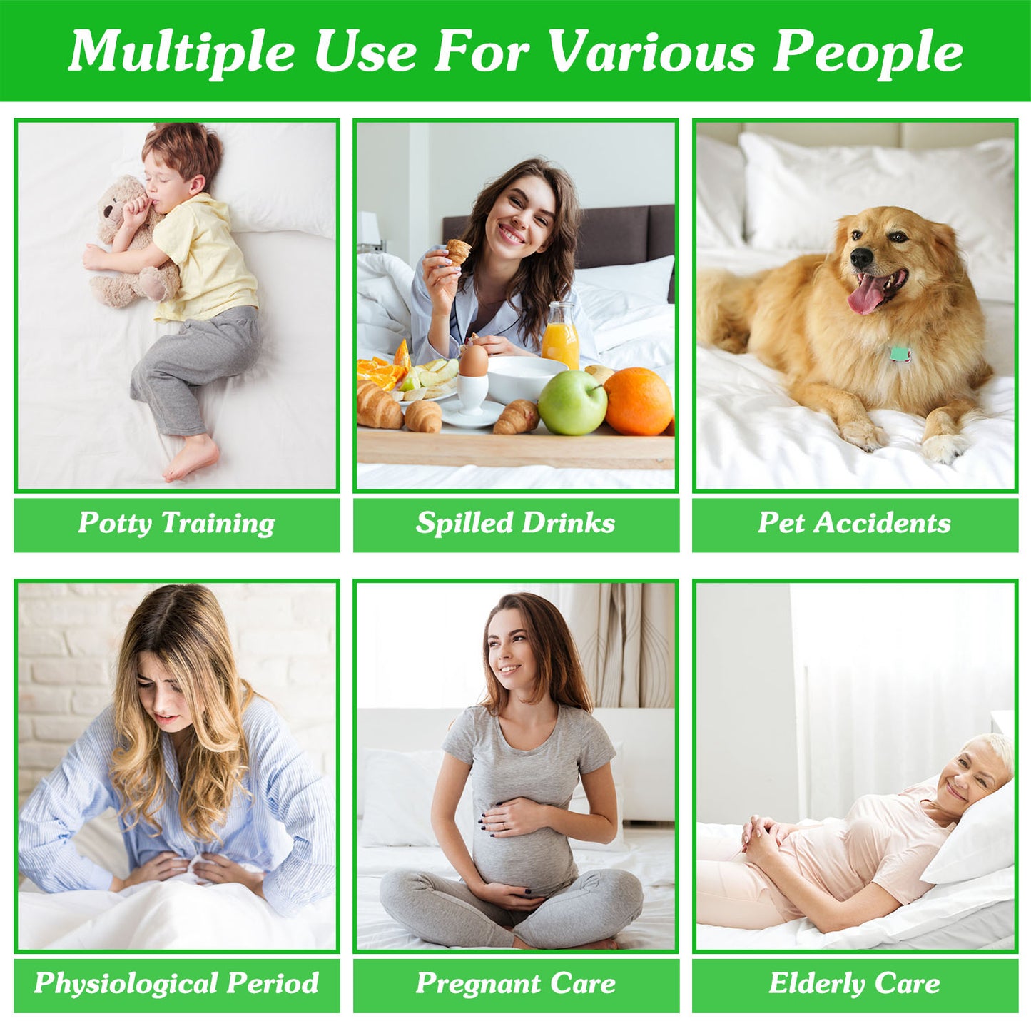 Full Size Waterproof Mattress Protector - Soft Cotton, Deep Pocket