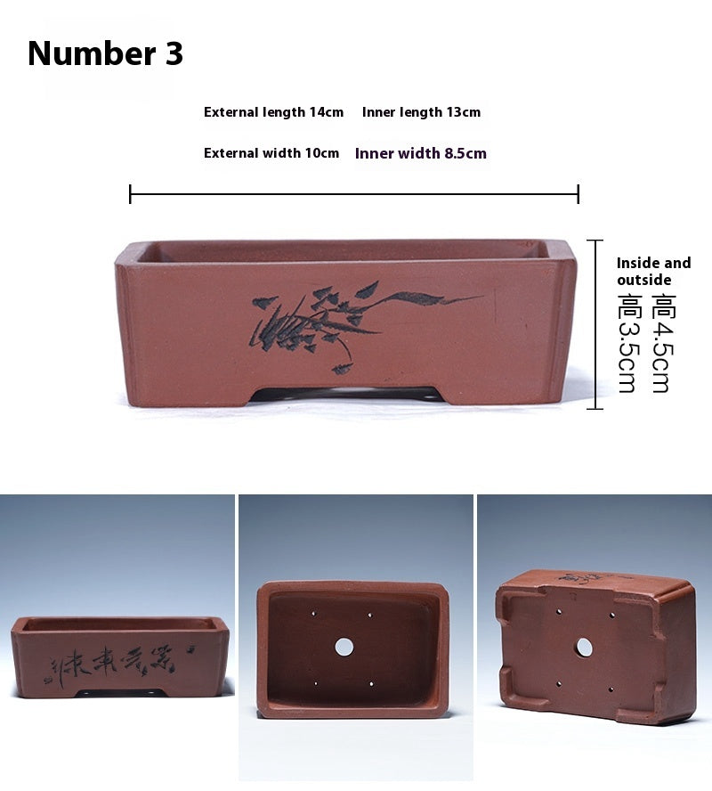 Purple Sand Flowerpot Tray for Yixing Pots - Garden & Home Storage