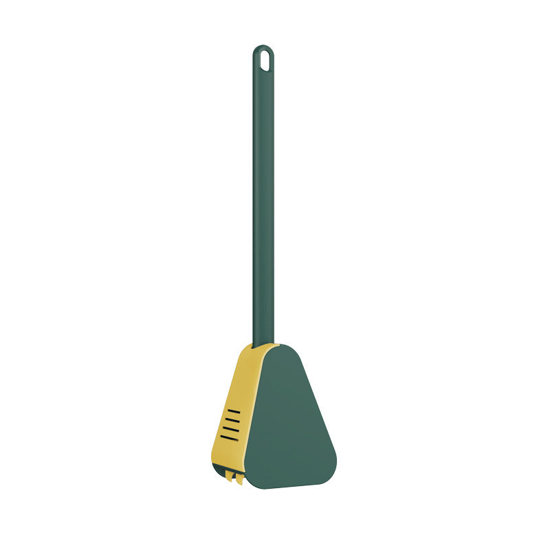 Long Handle Plastic Toilet Brush with No Dead Ends - Easy Cleaning & Hanging Option