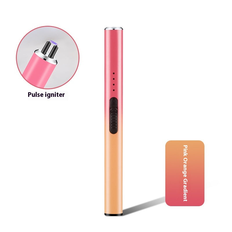Gradient Color Electric Lighter for Stove & Home Use - Wind Resistant