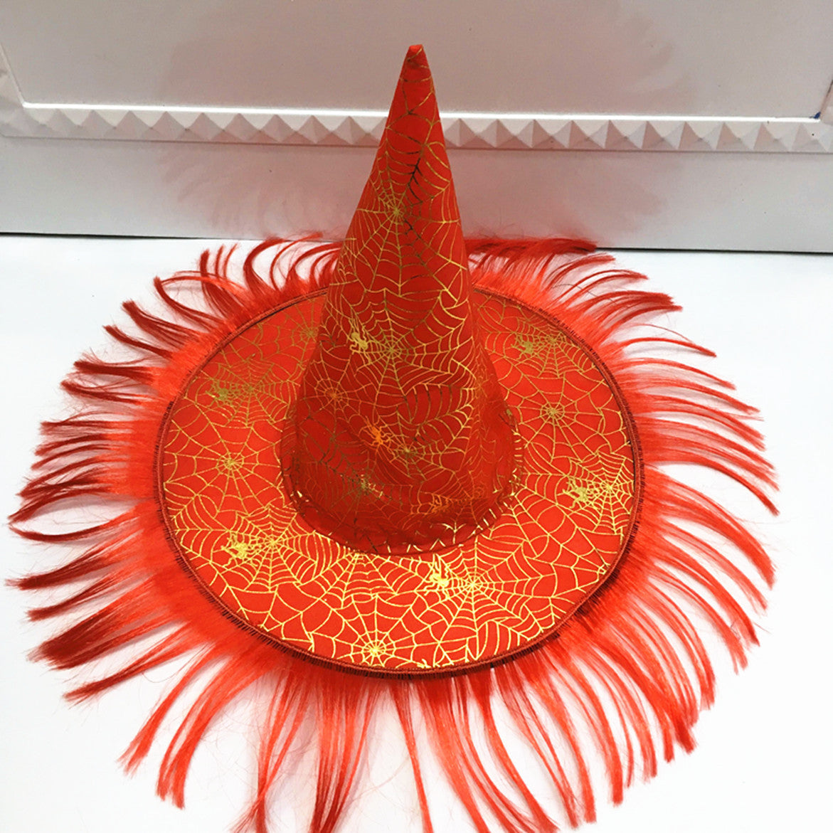 Halloween Witch & Pumpkin Costume Hat - Masquerade Dress Up Accessory