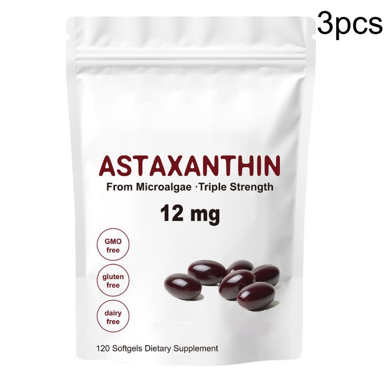 Astaxanthin 12mg Softgels - Antioxidant & Eye Support