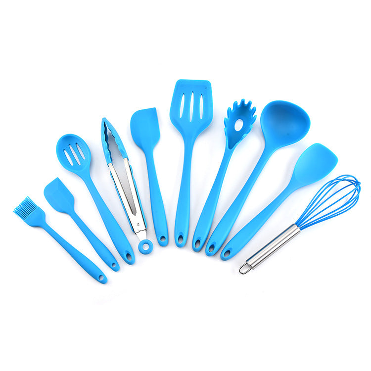 Silicone Kitchenware Set 10 Pieces Non-Stick Baking Cooking Tools