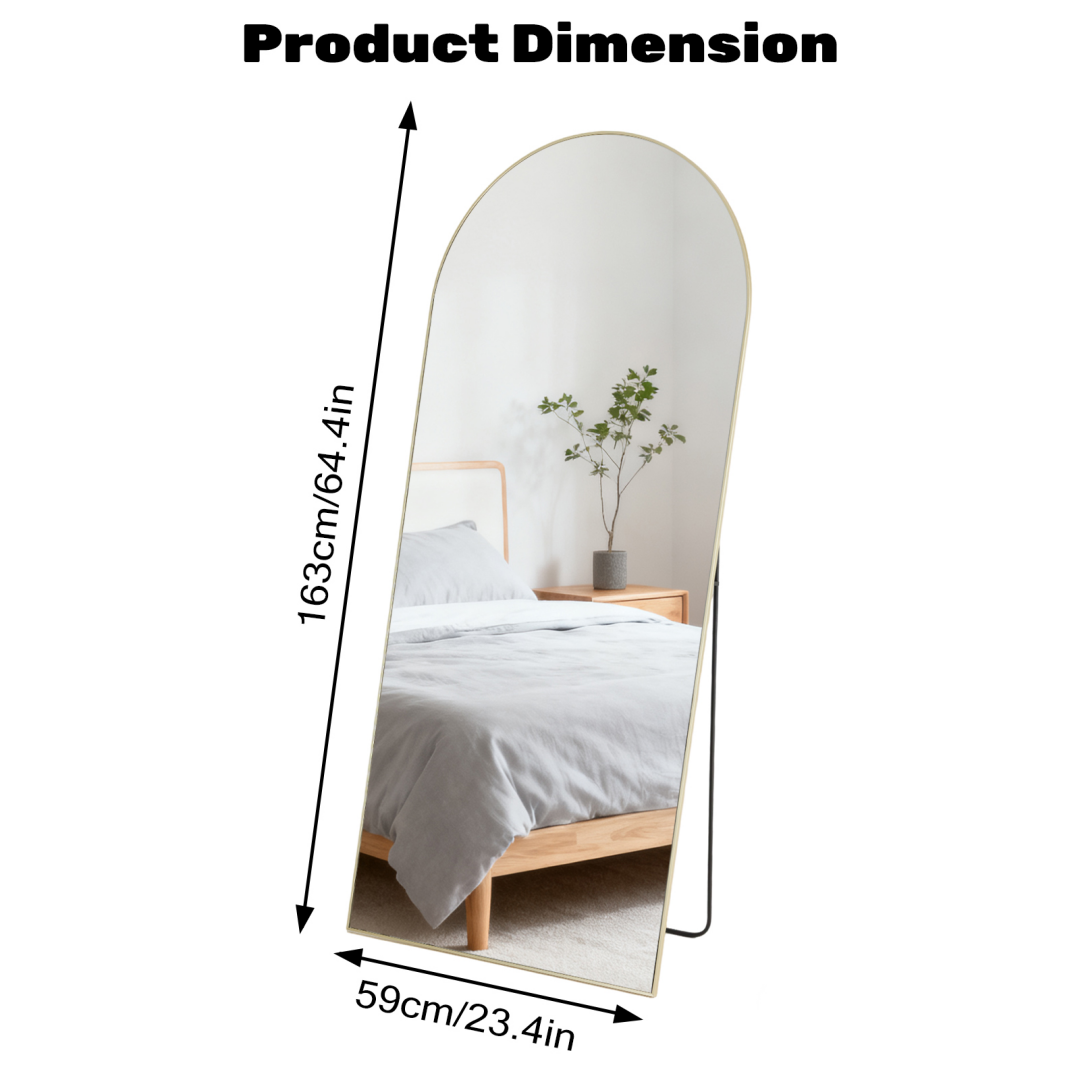 Rectangle Full Length Standing Mirror - Floor Body Mirror for Bedroom