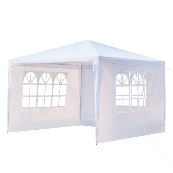 3-Sided Waterproof Event Tent - White, 3x3m