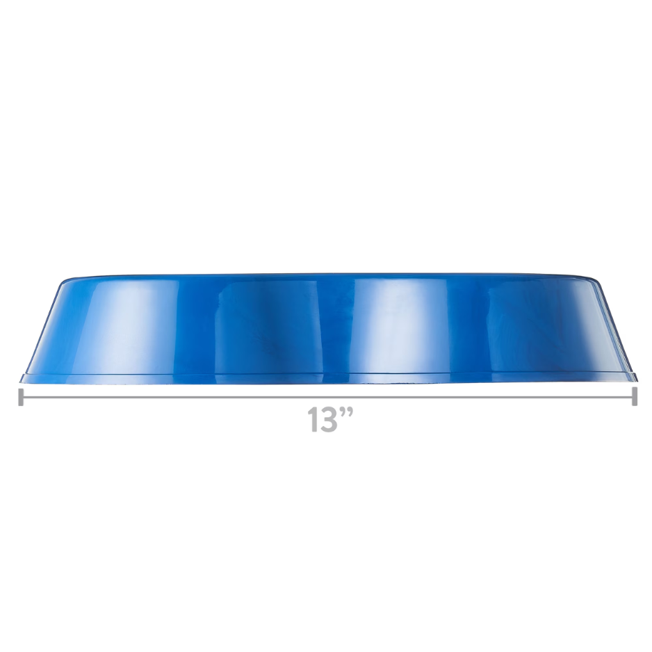Pet Double Diner Bowl - Medium Blue, Food Safe & Dishwasher Safe