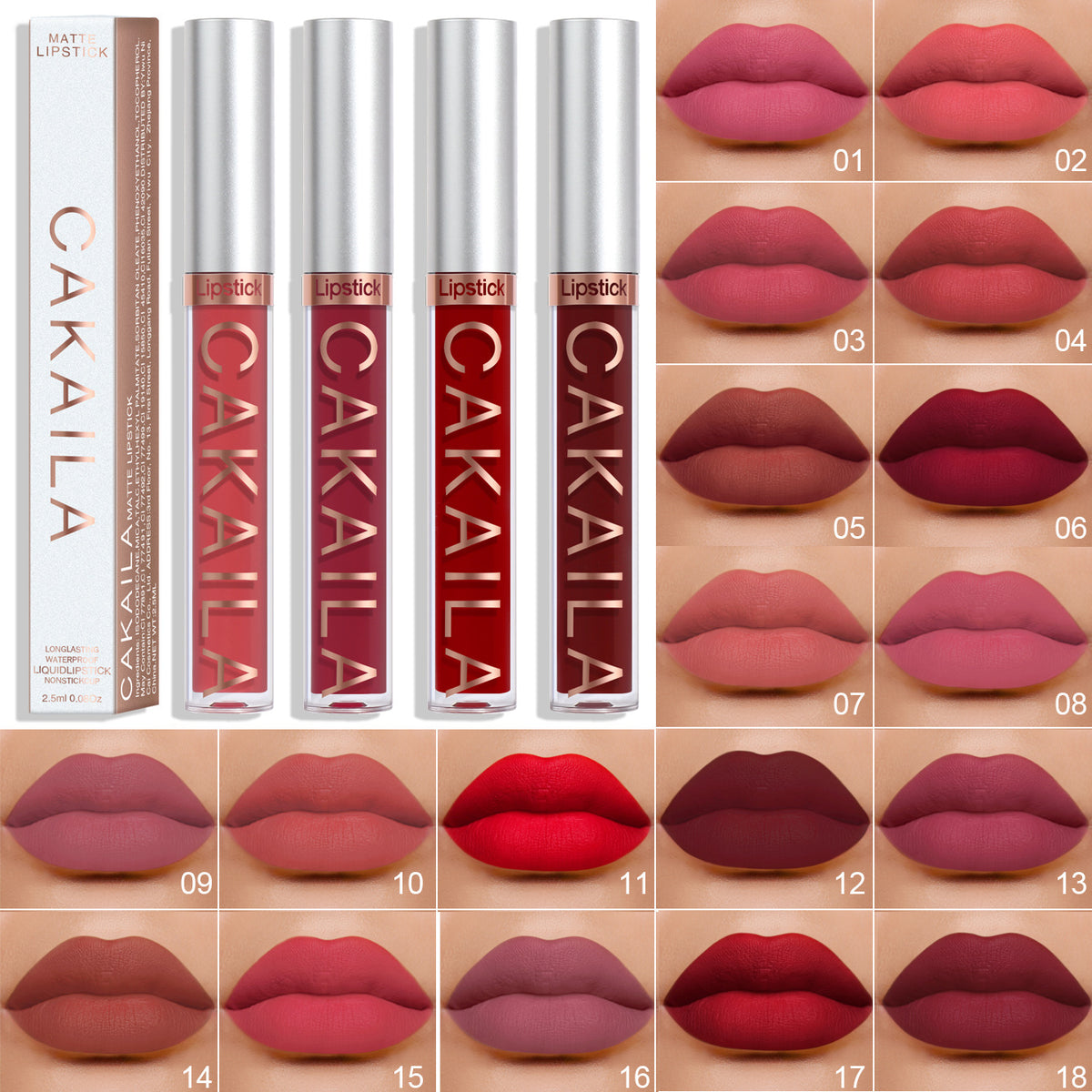 Waterproof Lip Gloss for Women Matte Lip Makeup - CJ