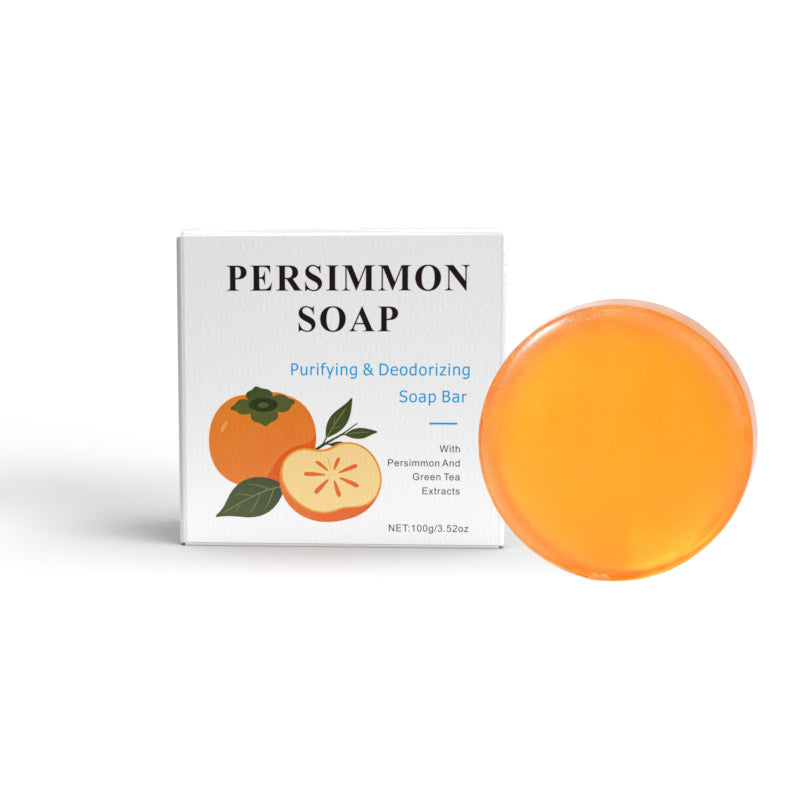 Round Persimmon Soap Bar 100g Natural Body Care