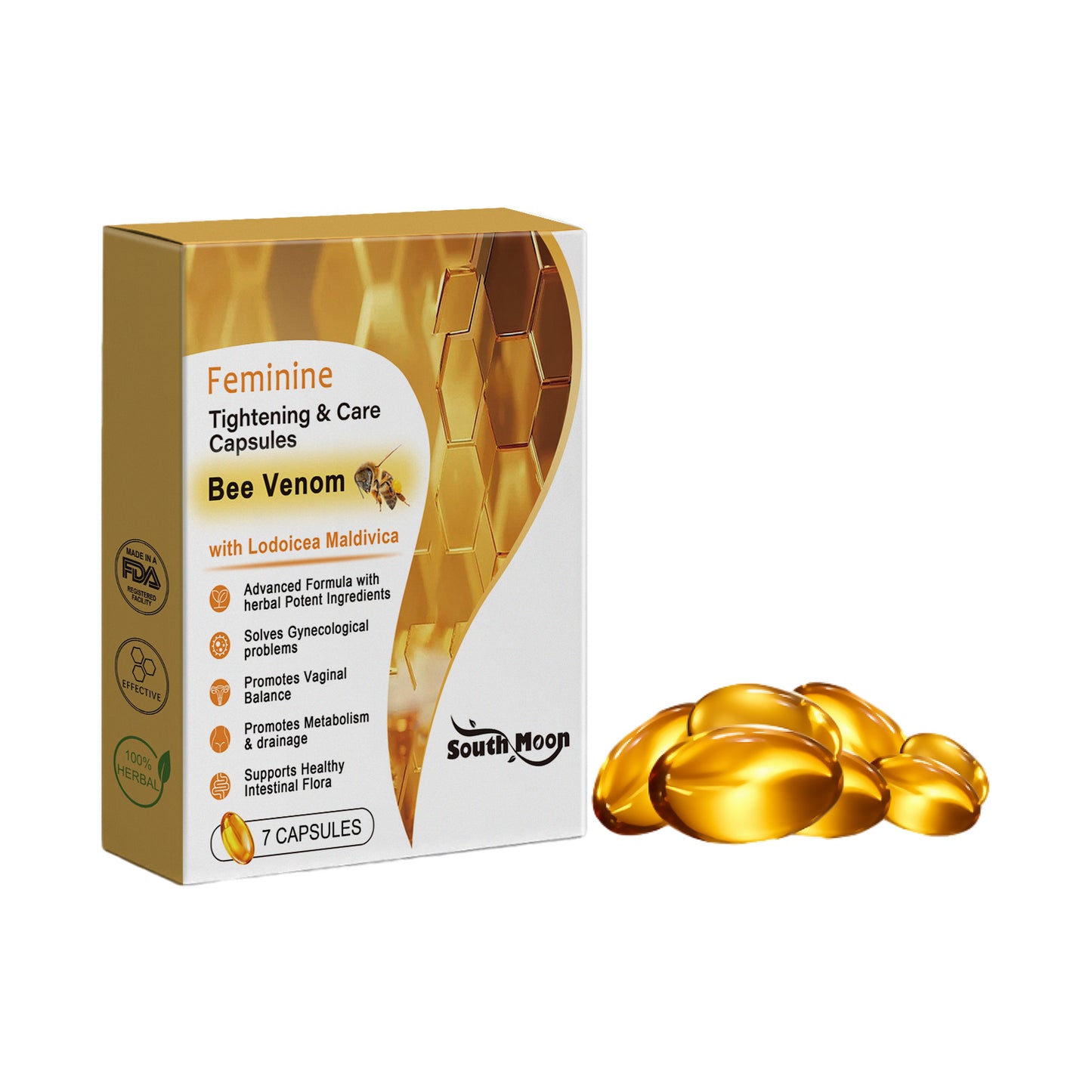 Women's Intimate Care Capsules - Firming & Moisturizing Formula - 7 Pack