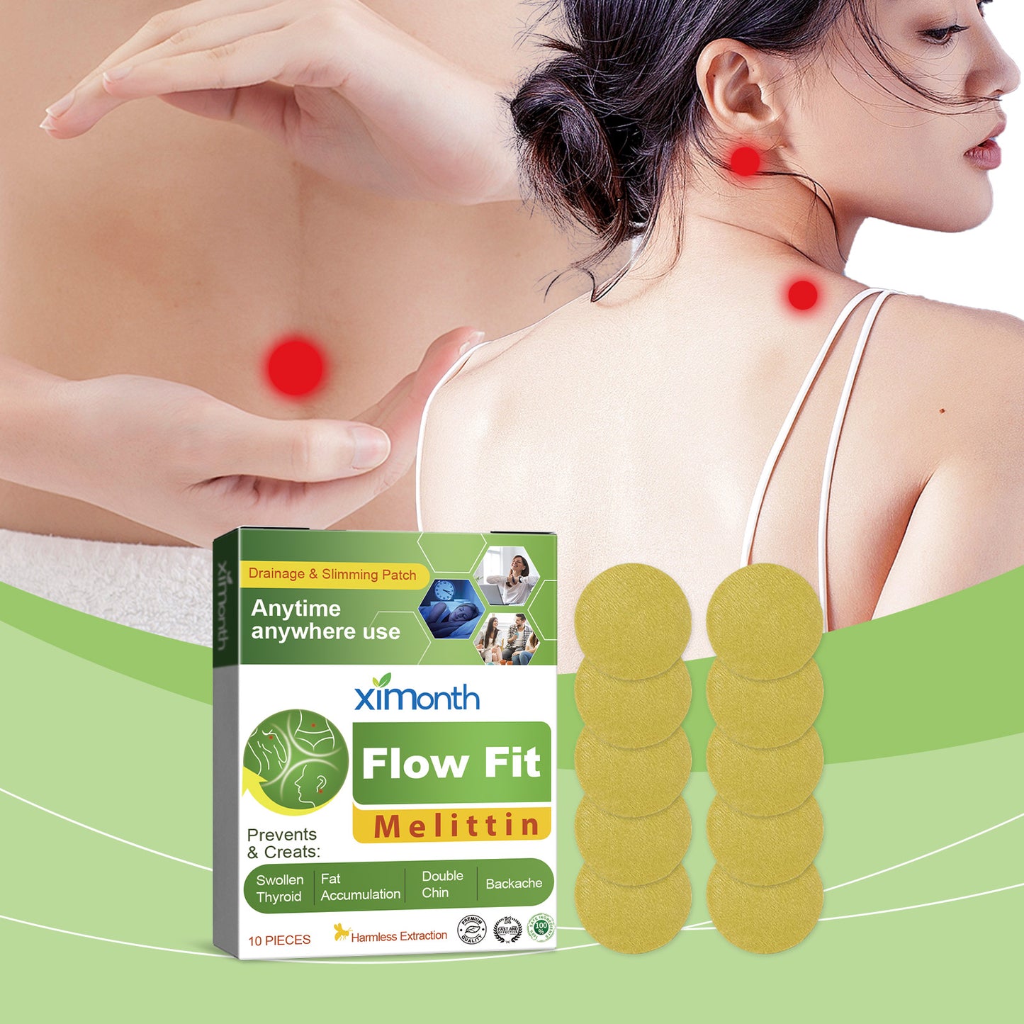 Melitoxin Body Shaping Patches - Firming Skin Tightening Strips - 10 Pack