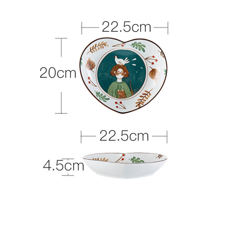 Ceramic Tableware Set Household Porcelain Dish and Bowl Collection