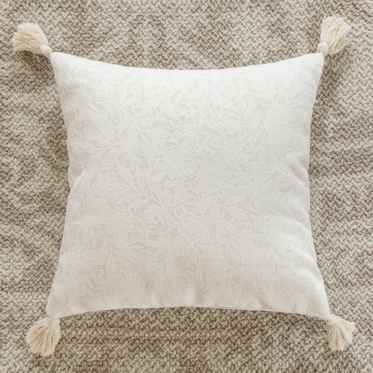 French-Style Sofa Pillowcase Set with Lumbar Support and Plush Backrest