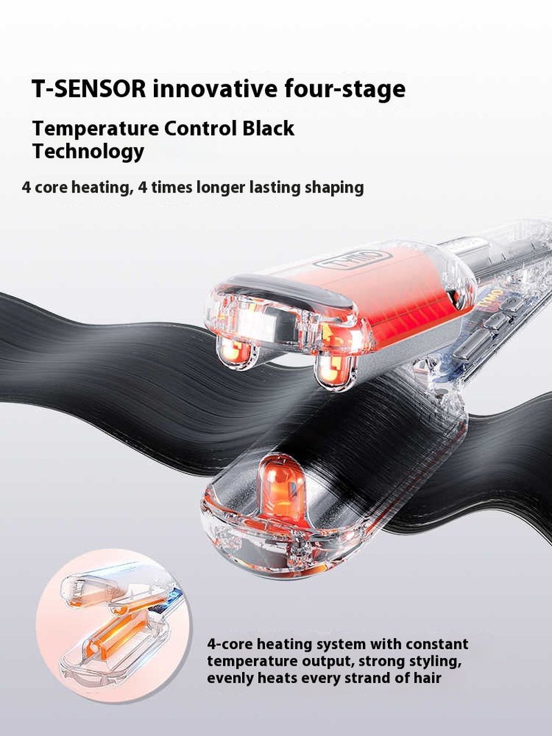 Mini Hair Curler 25mm Anti-Scald Curling Iron with Negative Ions Pink 220V