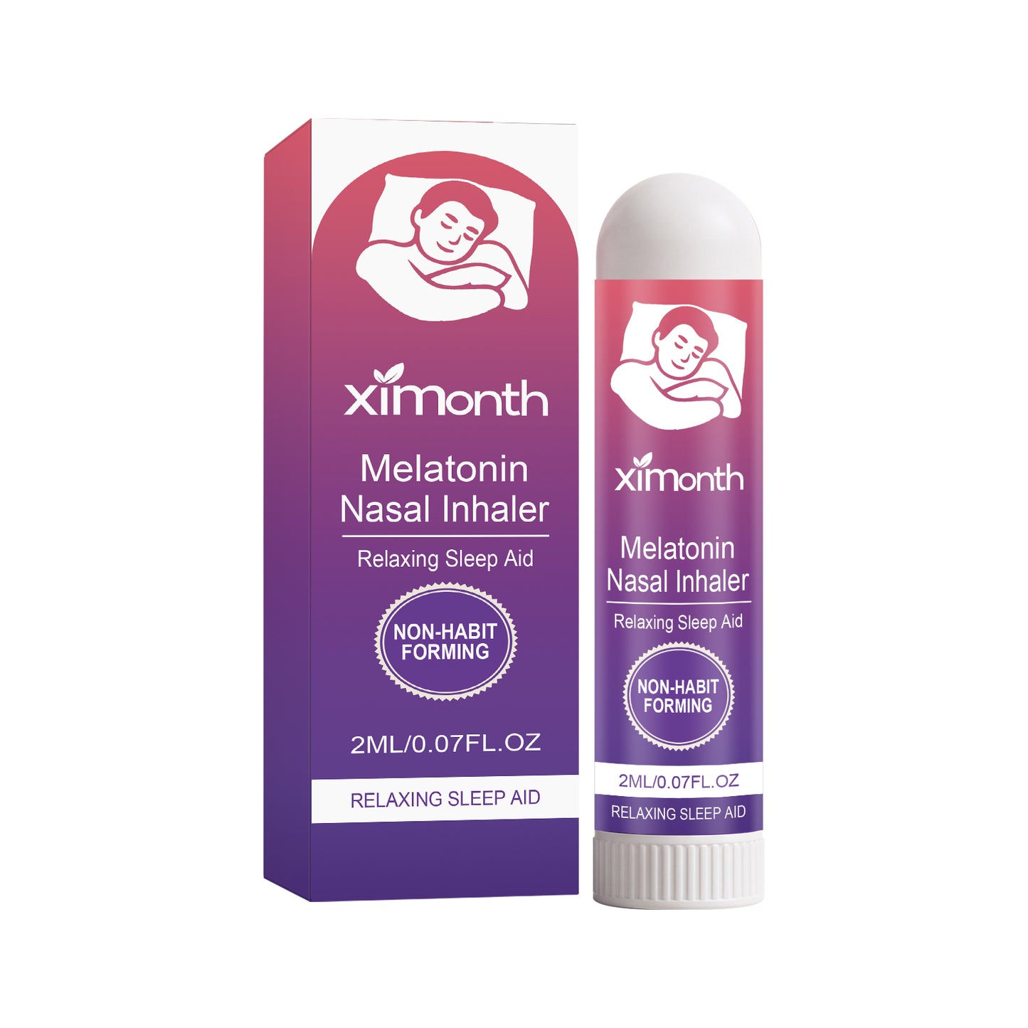 Sleep Aid Nasal Suction Stick with Menthol & Melatonin - 2ml Capacity