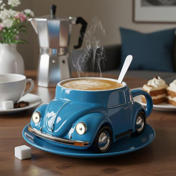 Beetle Shaped Resin Coffee Cup - Unique Gift for Coffee Lovers