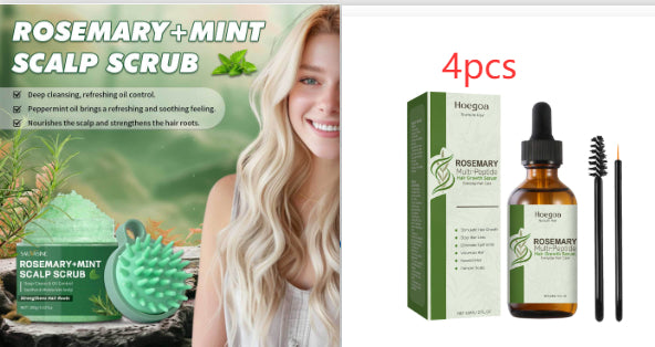 Rosemary Mint Scalp Scrub Shampoo with Massage Comb