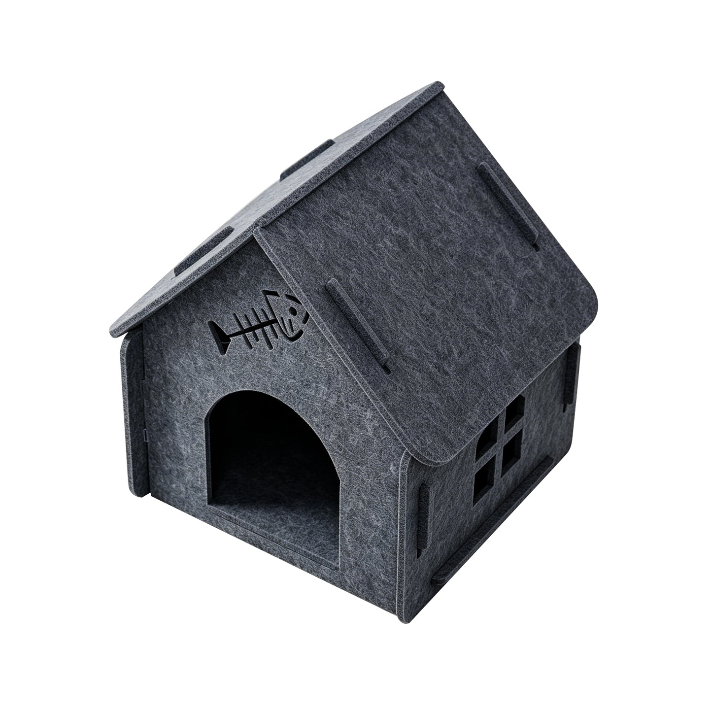 Pet Cat House with Self Pickup - Soft Cozy Cat Shelter in Multiple Colors