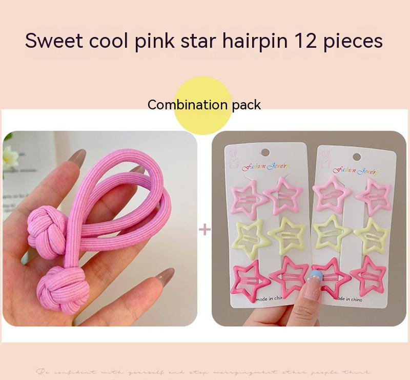 Girls' Fabric Hair Band Set – Multiple Colors & Styles