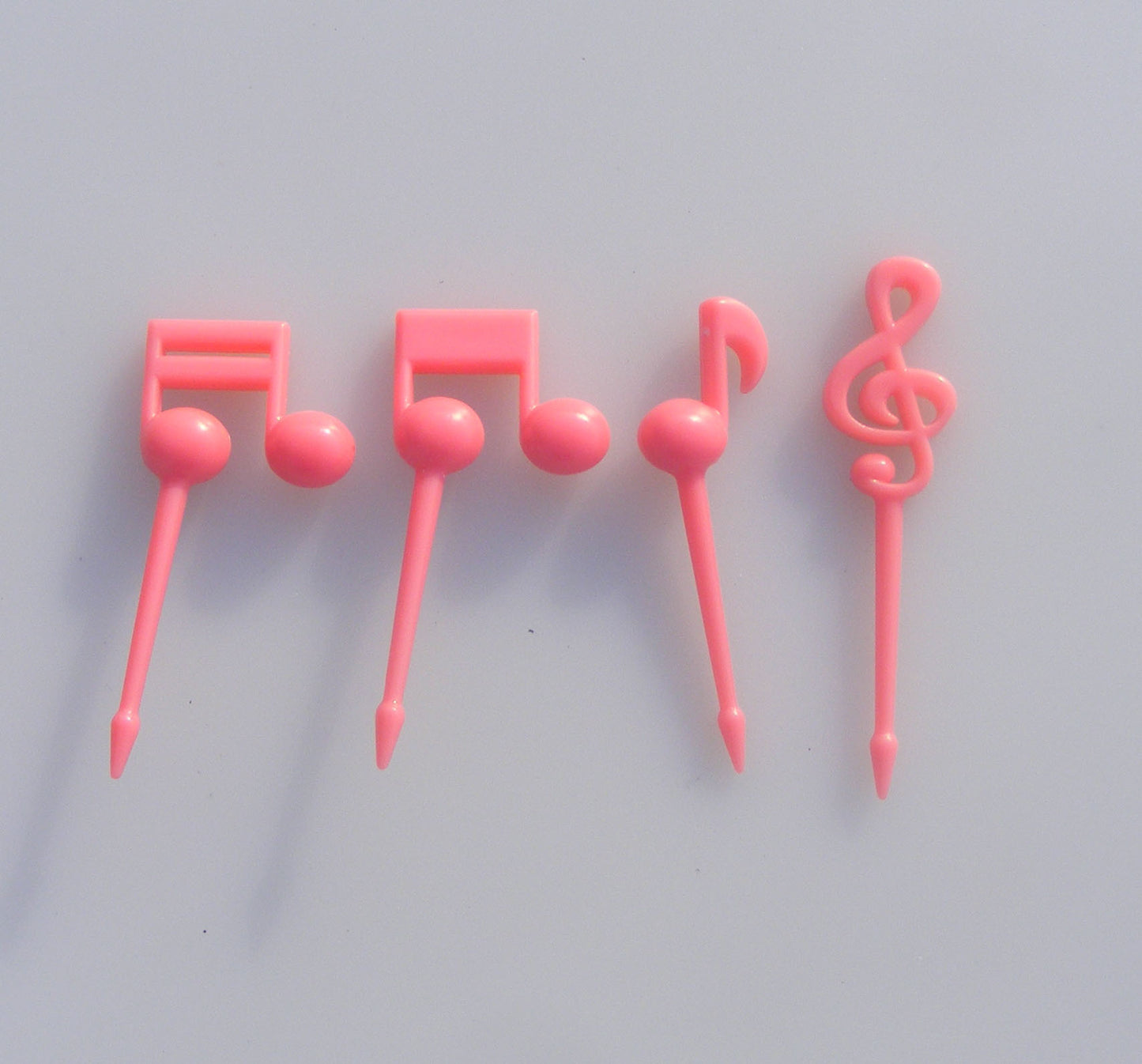 Children's Musical Note Fruit Forks Set - 16 Food Grade PP Pieces