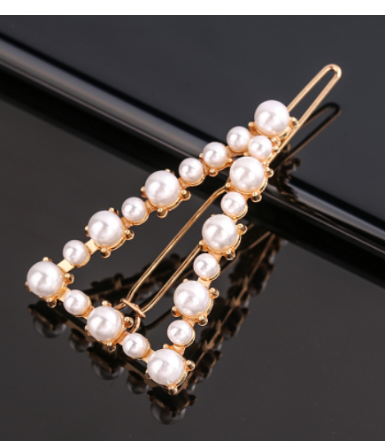 Women's Geometric Frog Buckle Hair Clip Crown Style Hairpin