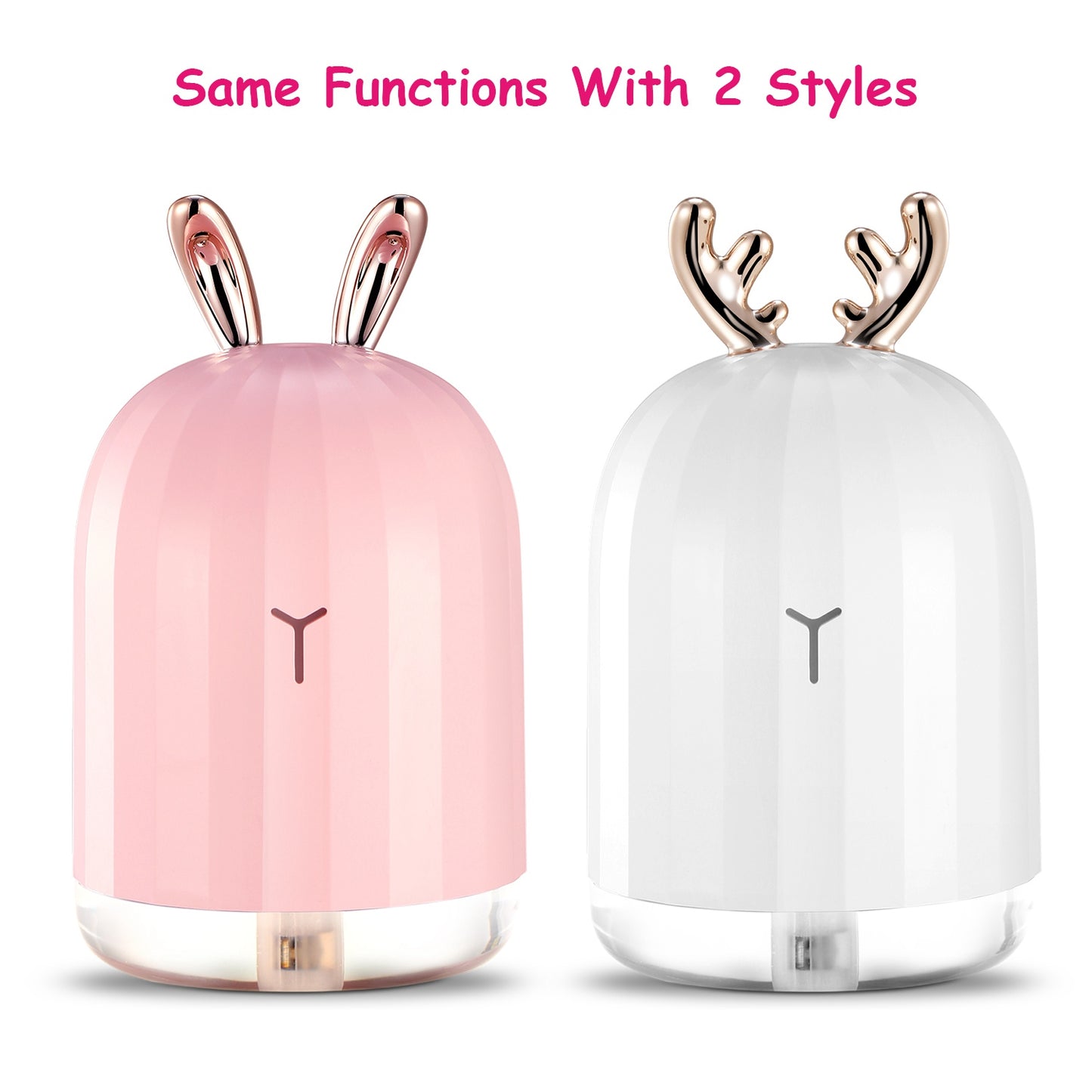 Ultrasonic Air Humidifier with 7 Color Breathing Lights, Auto Shut-Off for Home Office Yoga