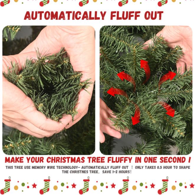 5ft Artificial Green Christmas Tree with 694 PVC Branch Tips
