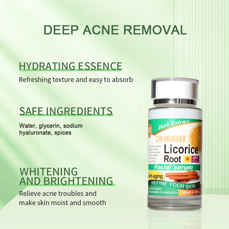 Licorice Root Facial Serum with SPF 50 - Anti-Aging & Brightening - 120ml