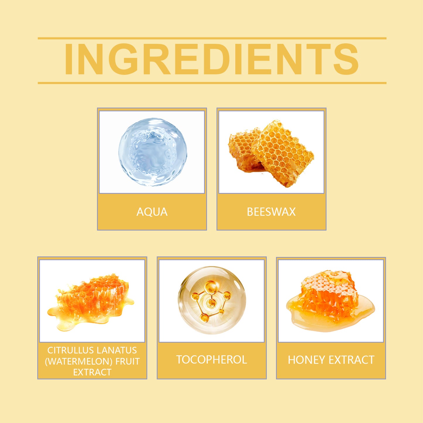 Propolis Lip Mask for Dry Lips - Moisturizing Lip Treatment & Repair Balm