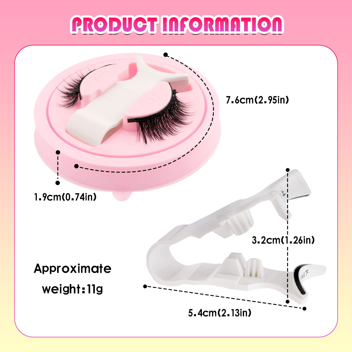Reusable Waterproof Thick Fake Eyelashes - Natural, Glue-Free, Lash Sets