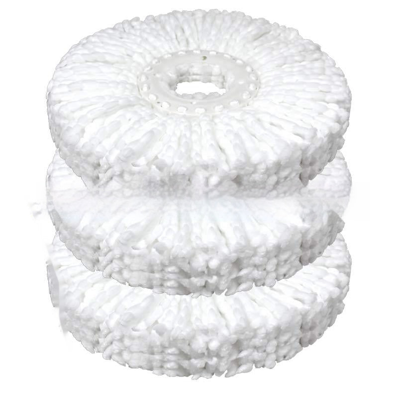 Extra Thick Rotating Mop Head Refill for Spin Mops - Universal Round Design