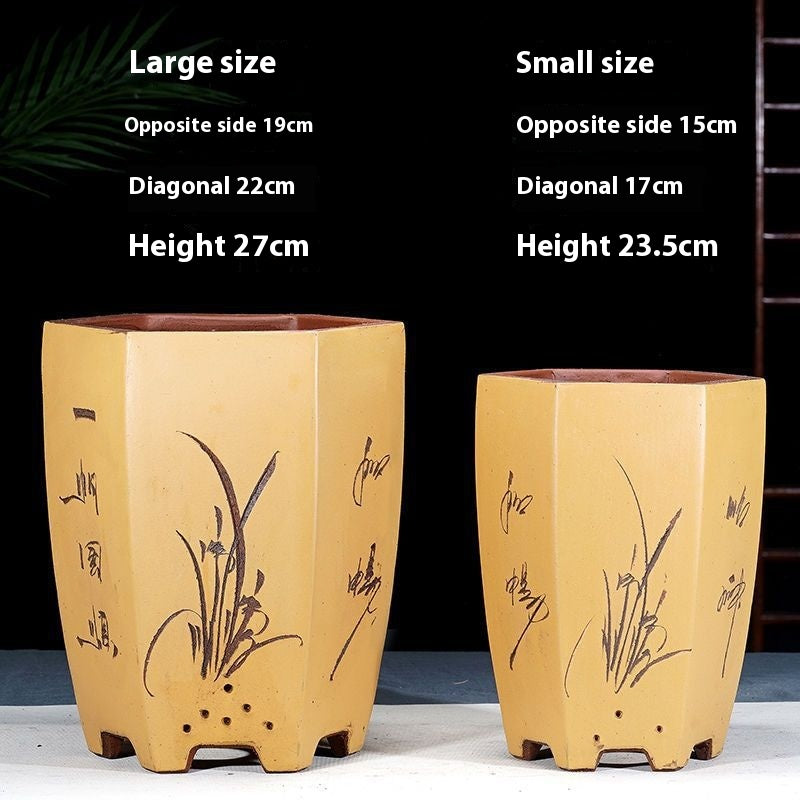 Large Handmade Purple Sand Basin - Home Garden Storage