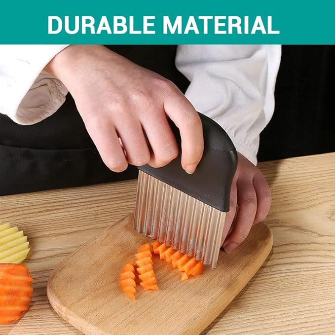 Stainless Steel Crinkle Cutter and French Fry Slicer