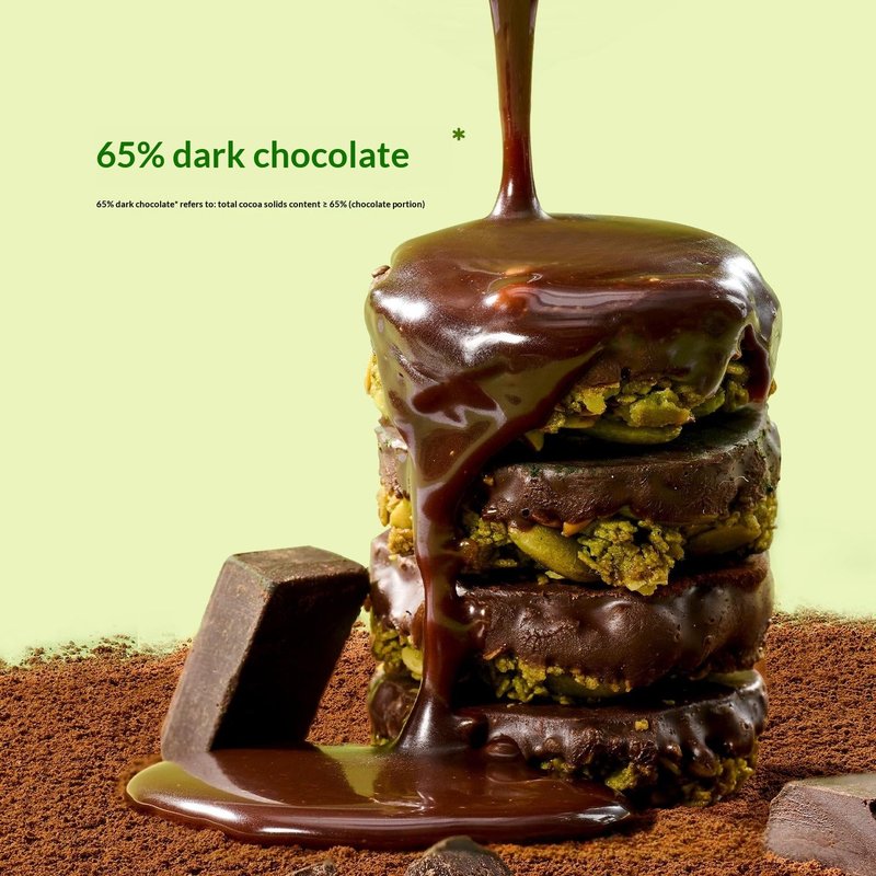 Dark Chocolate Matcha Nuts Crispy Wafer Snack - 100g