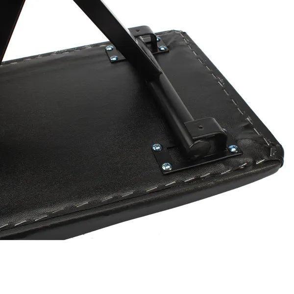 Adjustable Folding Piano Bench Stool - Black