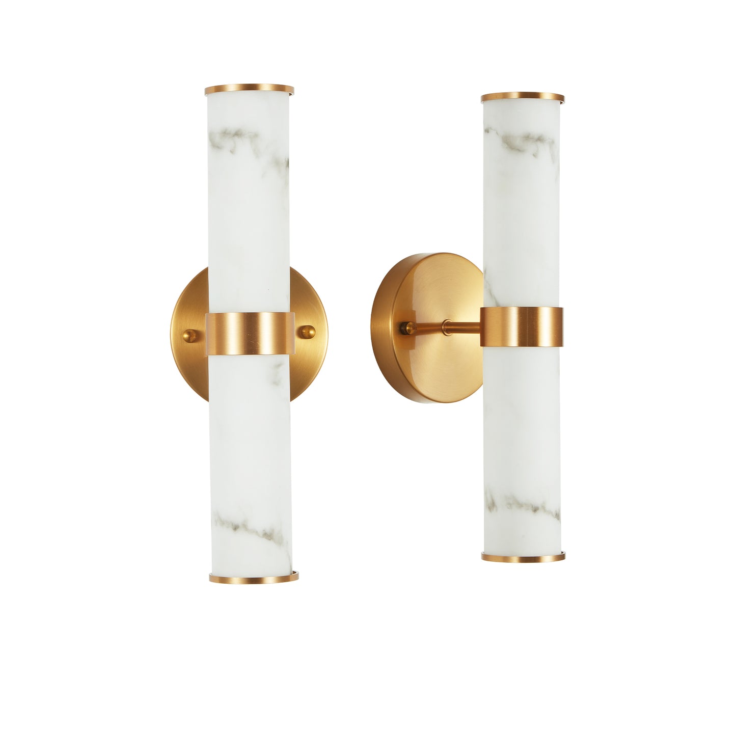 Elegant Resin Wall Sconce Set of 2 - Modern Indoor Lighting