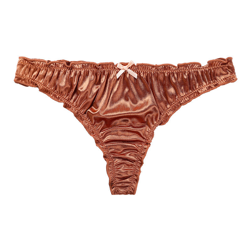 Breathable Cotton Crotch Briefs for Ladies - Comfortable Low-Waist Underwear