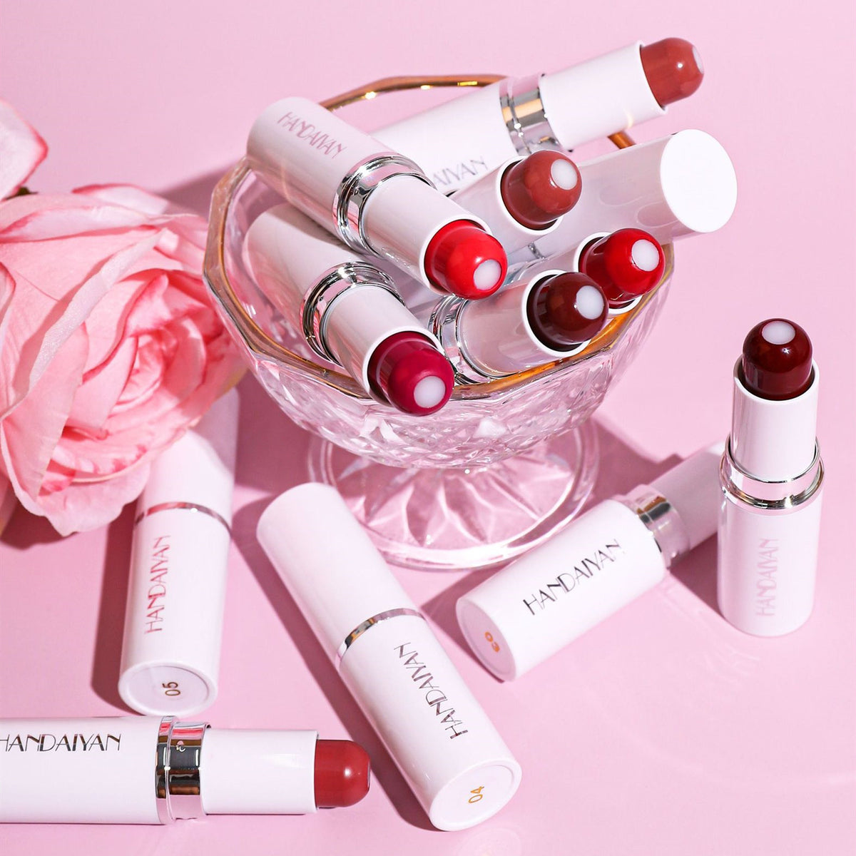 Two-in-One Matte Lipstick for Moisturizing & Long-Lasting Color - Female Makeup