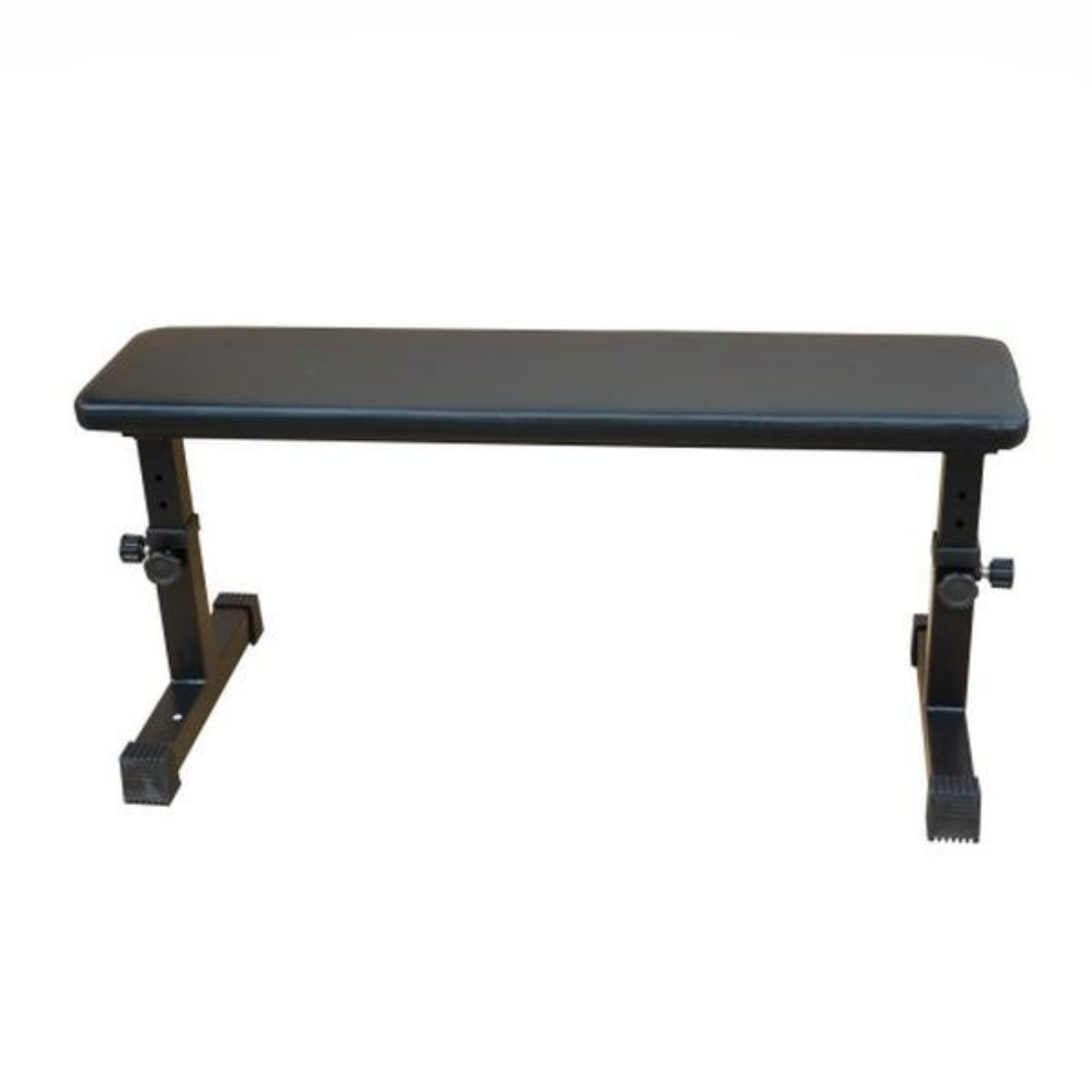 Flat Dumbbell Bench for Strength Training - Black
