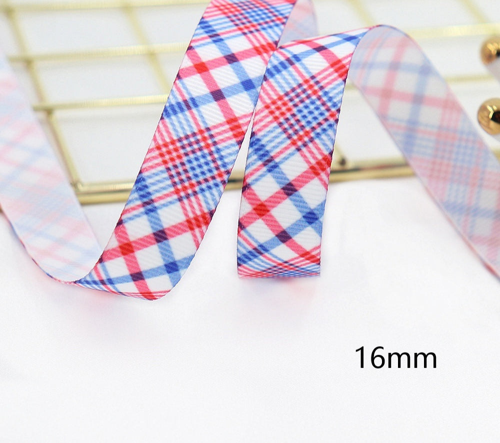 Stars and Stripes Ribbon Dovetail Bowknot Hair Accessory - Multiple Colors & Lengths