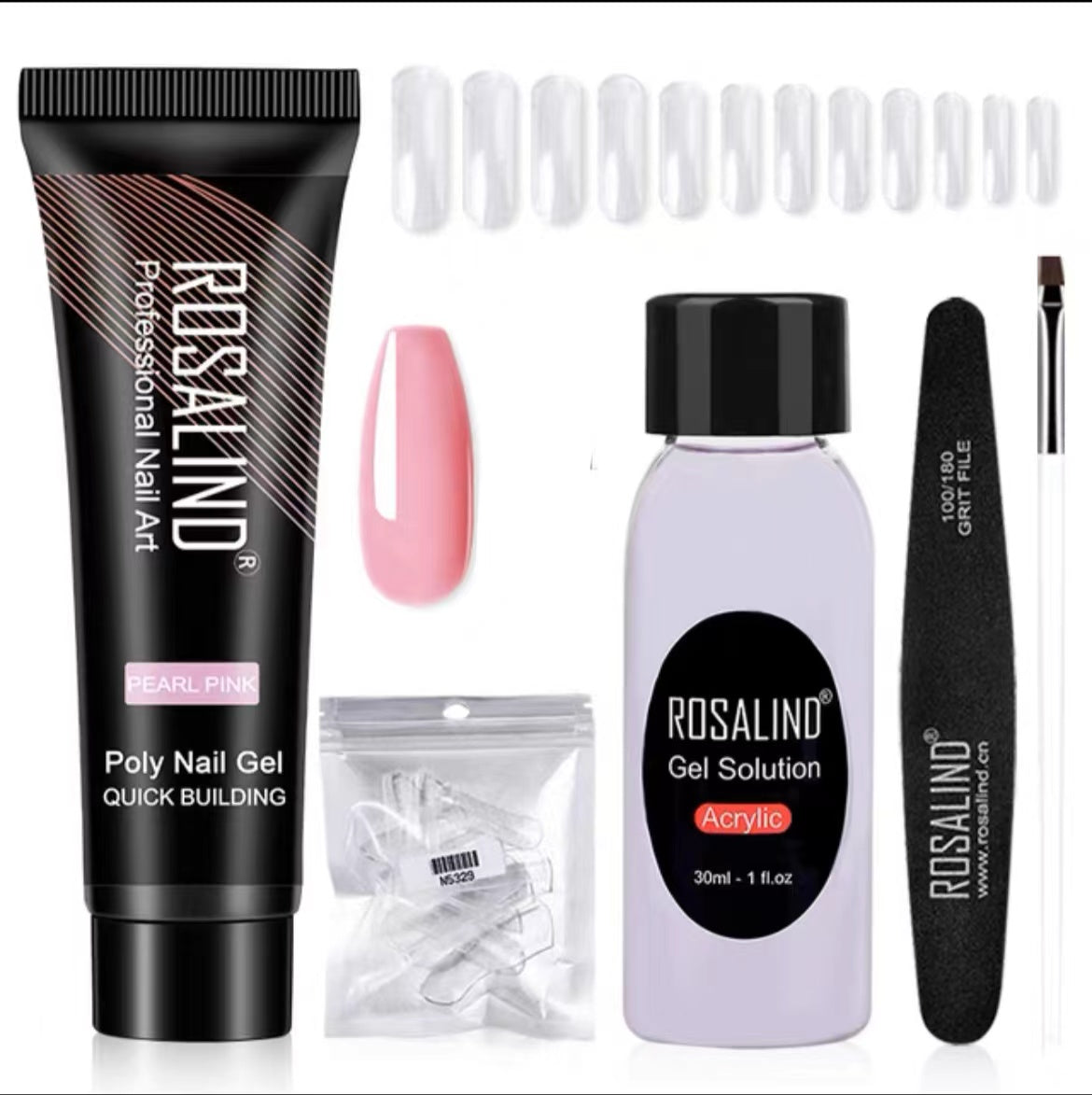 Poly Nail Gel Extension Kit for Manicure