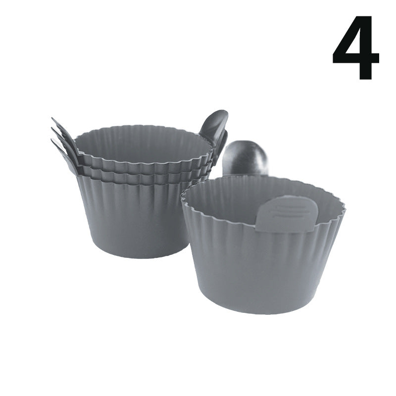 Silicone Muffin Cups for Air Fryers - Thickened & Oversized, Multi-Piece Set